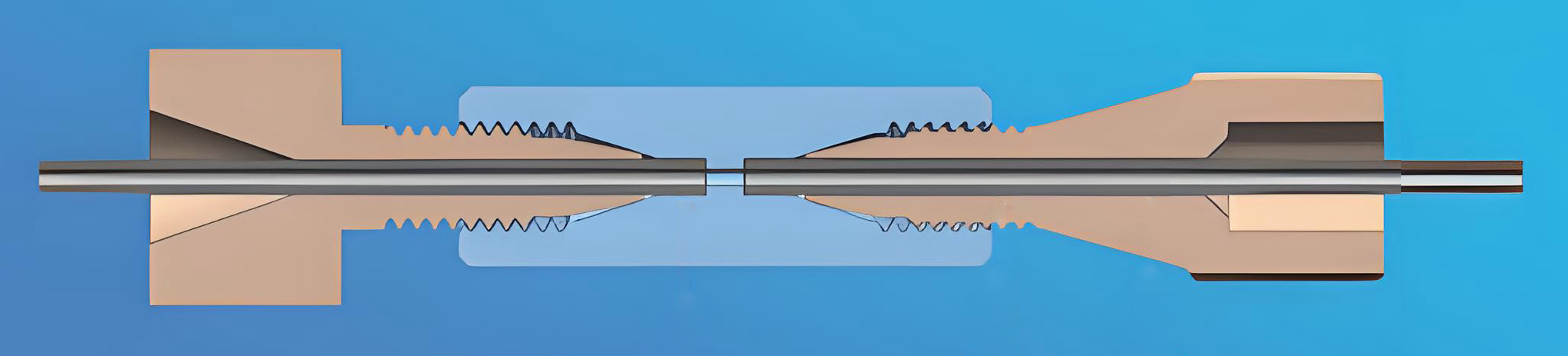 PEEK One-Piece High-Pressure Connector Installation Diagram