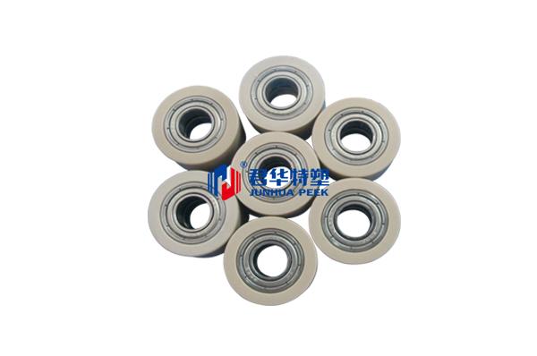 PEEK rubber coated bearing roller