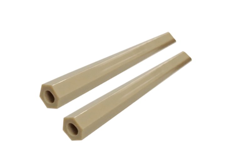 PEEK external hexagonal extruded tube