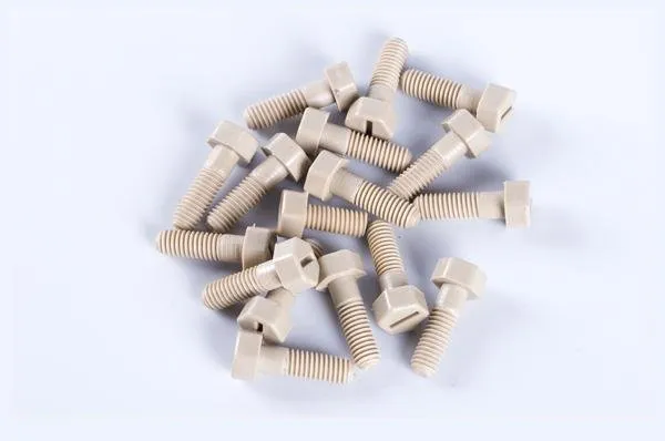 M3 PEEK hexagonal slotted screw