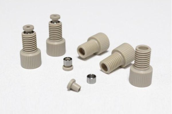PEEK split metal ring connector