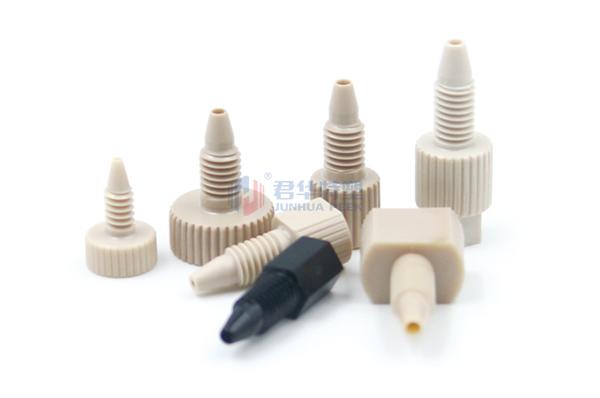 PEEK integral high pressure fittings