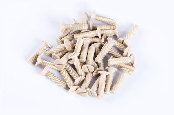M2 PEEK round head slotted screw
