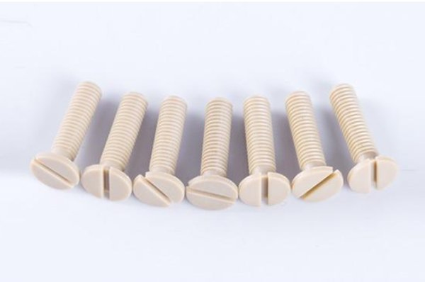PEEK countersunk slotted screws