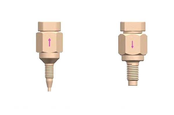 PEEK Spring loaded high pressure check valve