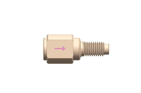 PEEK O-ring check valve