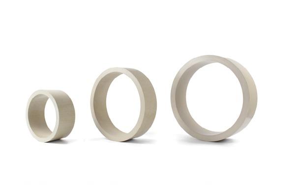 Three types of PEEK plated rings