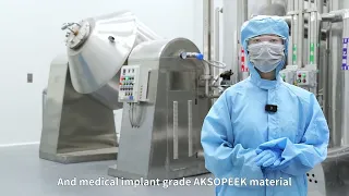 AKSOPEEK workshop, medical implant grade PEEK production workshop